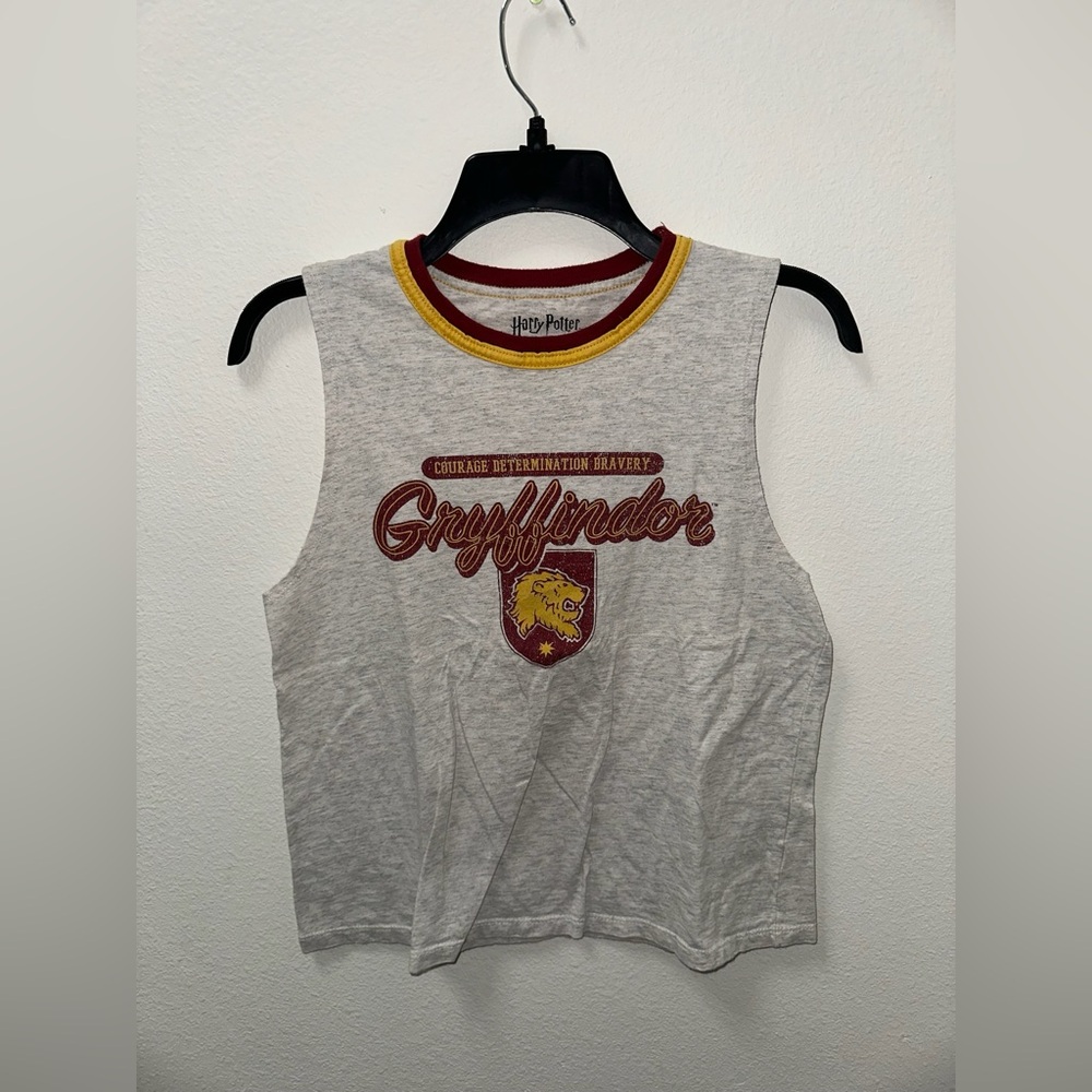 Harry Potter cropped Gyffindor Tank Top. Size XS